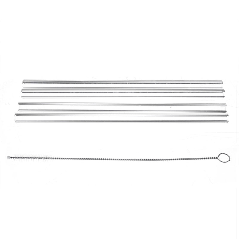 4Pcs/Set Wedding Birthday Party Transparent Glass Drinking Straw