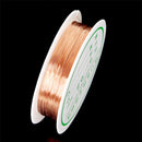 2-1.0mm Craft Beading Wire Red Copper Wire For Bracelet Necklace Jewelry DIY Accessories