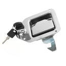 Steel Toolbox Lock Paddle Handle Door Lock & Key Truck RV Trailer 4-3/8" 3-1/4