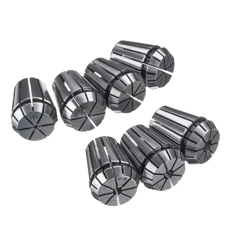 7pcs 1mm-7mm ER25 Precision Spring Collet Set for CNC Milling Workholding Chuck Bit Tool Lathe Tool