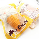 GiggleBread 2PCS Ice Cream Cone Squishy 19*10cm Original Packaging Slow Rising Collection Decor Toy