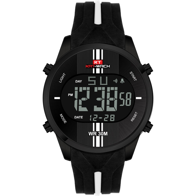 KAT-WACH KT716 Digital Watch Fashion Silicone Stopwatch Waterproof Watch Alarm Outdoor Sport Watch