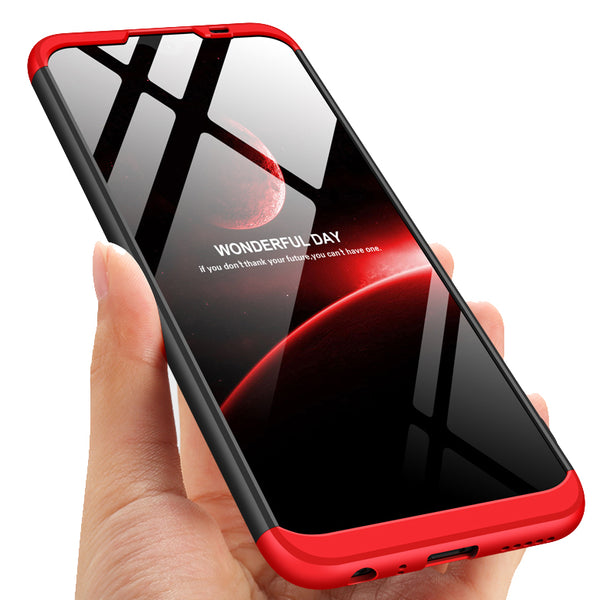 For Xiaomi Redmi Note 8T Case Bakeey Double Dip 360 Hard PC Full Cover Shockproof Protective Case