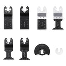 Drillpro 23Pcs Oscillating Saw Blade Multi Tool Quick Release Saw Blades Kit for Metal, Wood Plastic Cutting Oscillating Tools for Dewalt/Porter C-able/Ryobi/Fein Multi/B-osch/Dremel