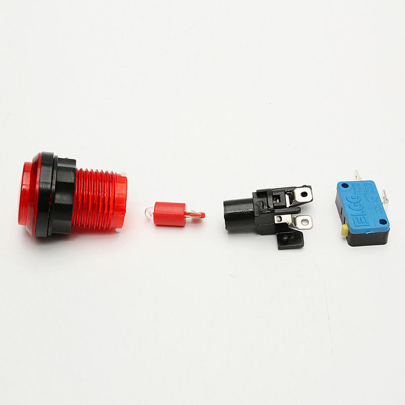 10Pcs LED Illuminated Full Colors Switch buttons For Arcade DIY Parts JAMMA