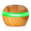 Wood Essential LED O il Ultrasonic Aroma Aromatherapy Diffuser Air Humidifier Purifier