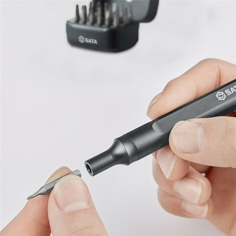 SATA 25PCS Pen Screwdrivers Kits Magnetic Multi-Bits Repair Tool Set 05108 Home Improvement Tools