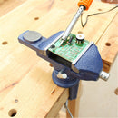 50/60/70/80mm Upgraded 360 Degree Swivel Clamp Base Vise Woodworking Table Top Clamp Vice with Anvil