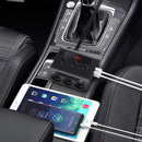 TR12 100W Car Charger Adapter With On/Off Switch 3 Cig arette Lighter Sockets