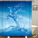 Waterproof Fabric Hooks Bathroom Shower Curtain Pineapple Fruit Bathroom New