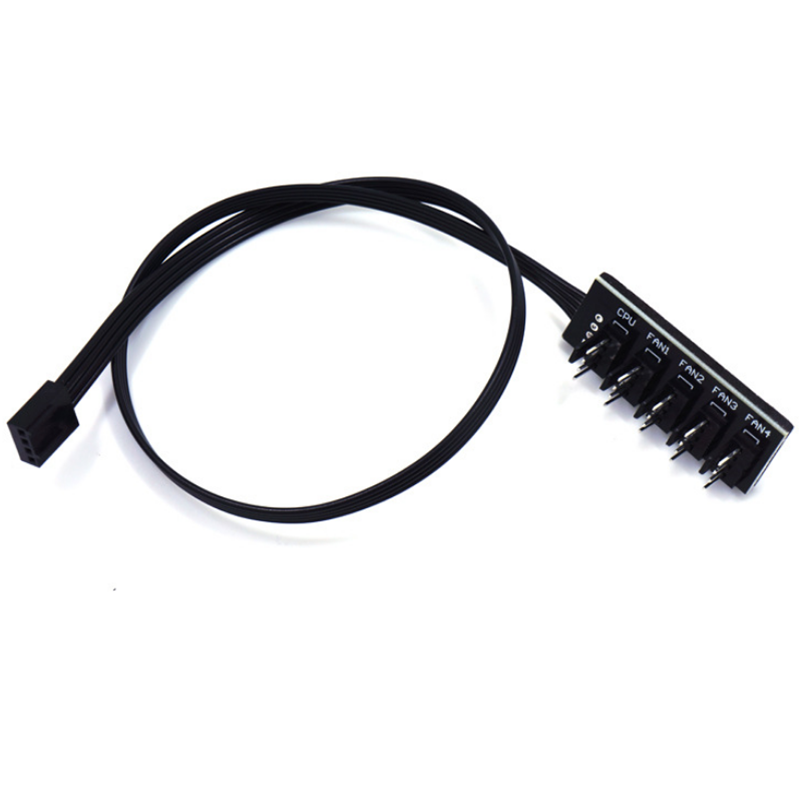 40cm 4Pin 1 to 5 4Pin Adapter Cable PWM Temperature Controlled Cooling Fan Hub Power Adapter Extension Board Lead Wire