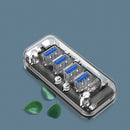 ORICO 4 Port USB3.0 Transparent Blue Indicator HUB Adapter For iPhone XS X Max 11 Pro Huawei P30 Pro Mate 30 Xiaomi Mi9 9Pro S10+ Note10