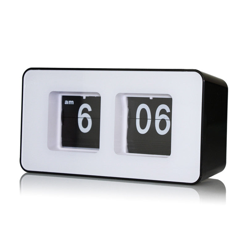 Retro Flip Classic Stylish Desk Auto Modern Clock