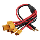 Amass 30cm 4.0mm Banana Plug to XT60 EC5 T Plug Battery Connectors Charger Cable for RC Lipo Battery