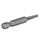 Drillpro 5Pcs Hex Shank Coarse/Fine Teeth Damaged Bolt Remover Screw Extractor Drill Bit Guide Broken Bolt Stud Remover Set