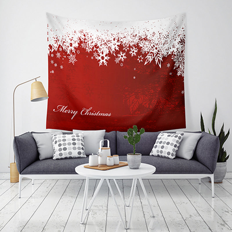 Loskii LWG7 Christmas Tapestry Santa Print Wall Hanging Tapestry Art Home Decor Christmas Decorations