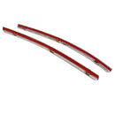 Pair Front Bumper Chrome Car Moulding Trim Strip Covers For AUDI C6 A6 2005-2008