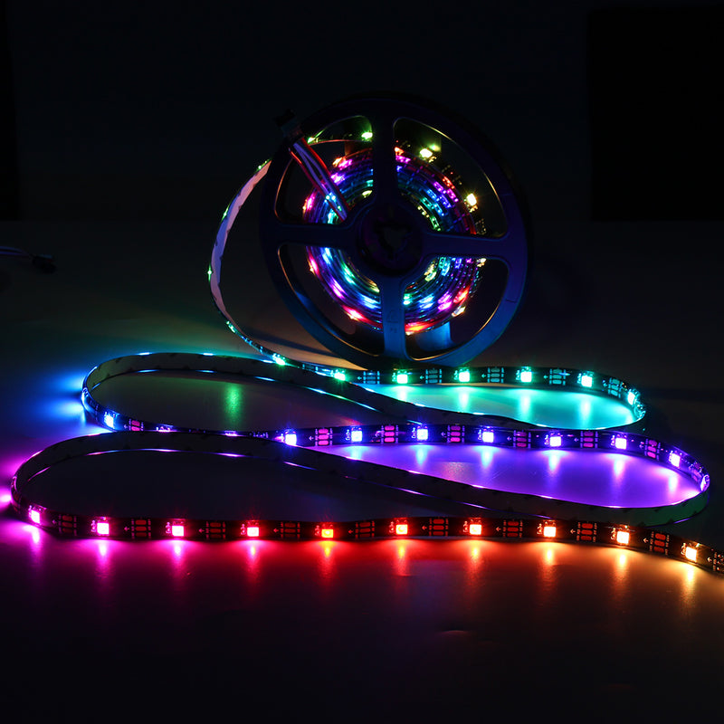 0.5M/1M/2M/3M/4M/5M DC5V USB RGB 5050 WS2812 Waterproof LED TV Back Strip Light+Remote Control Kit