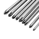 Broppe 9pcs 200mm Magnetic Long Hex Cross Head Screwdriver Bits
