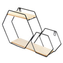 Modern Iron Stand Mount Wall Hang Shelf Receiving Frame Holder Home Decorations