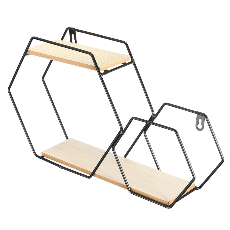 Modern Iron Stand Mount Wall Hang Shelf Receiving Frame Holder Home Decorations