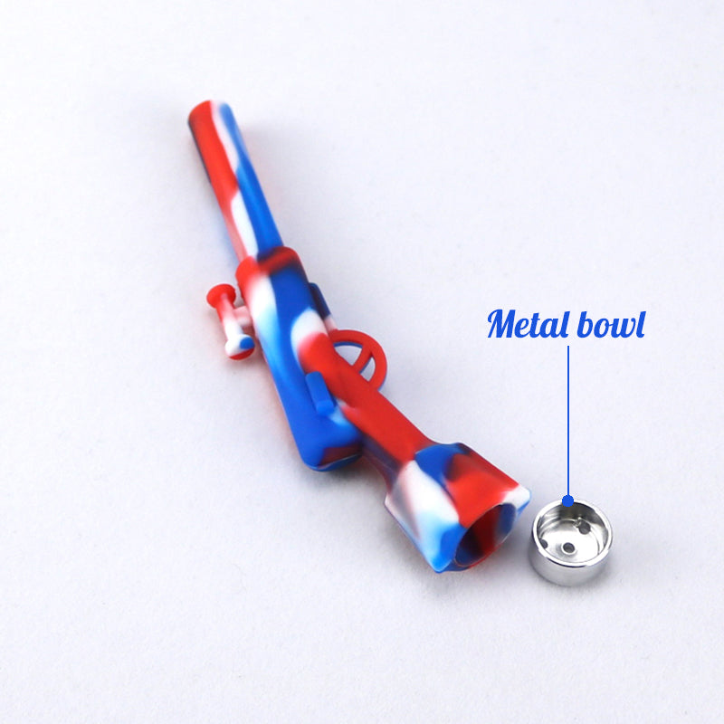 Silicone Water Pipe Shape Mini Pipes Weed Handheld