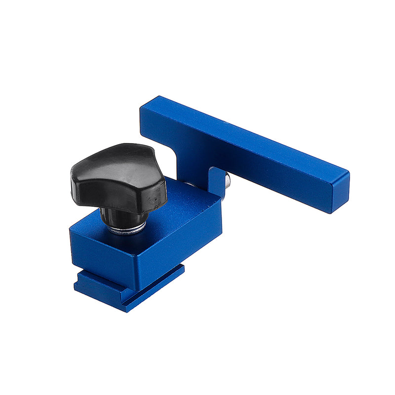 Blue Aluminum Alloy Miter Track Stop for 30/45 T-Slot T-Track Woodworking Tool
