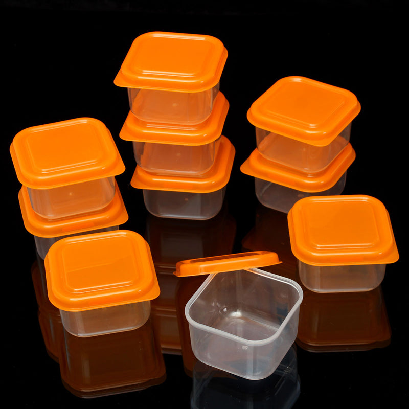 10Pcs/Set Mini Storage Box Plastic Container Baby Weaning Feeding Food Freezer Kitchen Box