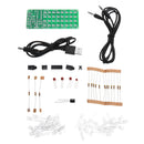 EQKIT Audio Spectrum 8x4 DIY Kit Level Indicator Voice Spectrum Lights Red+Blue Colorful Display