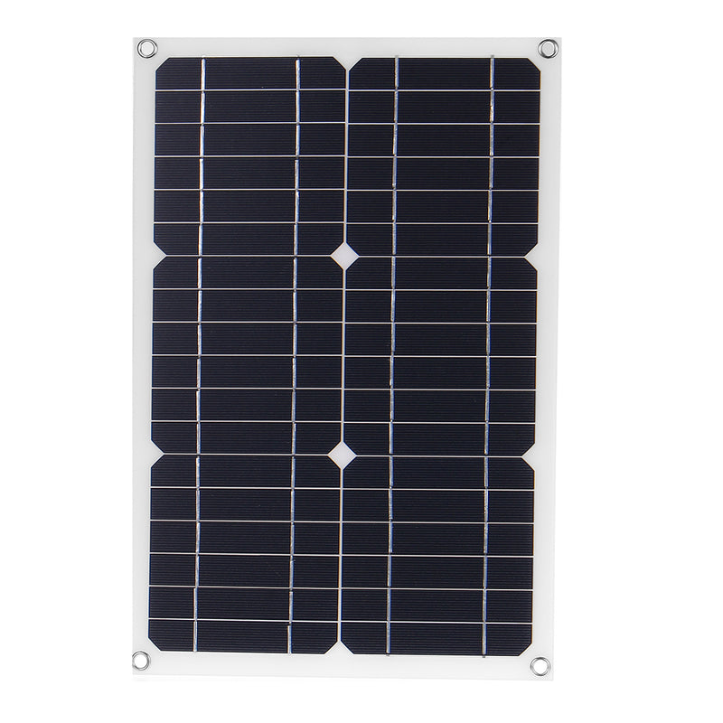 50W 18V Mono Solar Panel Dual USB 12V/5V DC Monocrystalline Flexible Solar Charger For Car RV Boat Battery Charger Waterproof