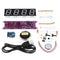 Geekcreit EC1840 DS3231 Red/Green/Blue/White DIY Light Control Broadcasting Time Music Electronic Clock Kit Without Housing