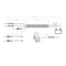 BOSMAA MK2W 12V Motorcycle Led Light Switch Wire Harness ATV Handlebar Fog Spotlight On Off Switch