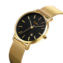 SKMEI 1530 Simple Style Chrono Waterproof Stainless Steel Fashion Women Watch Quartz Watch