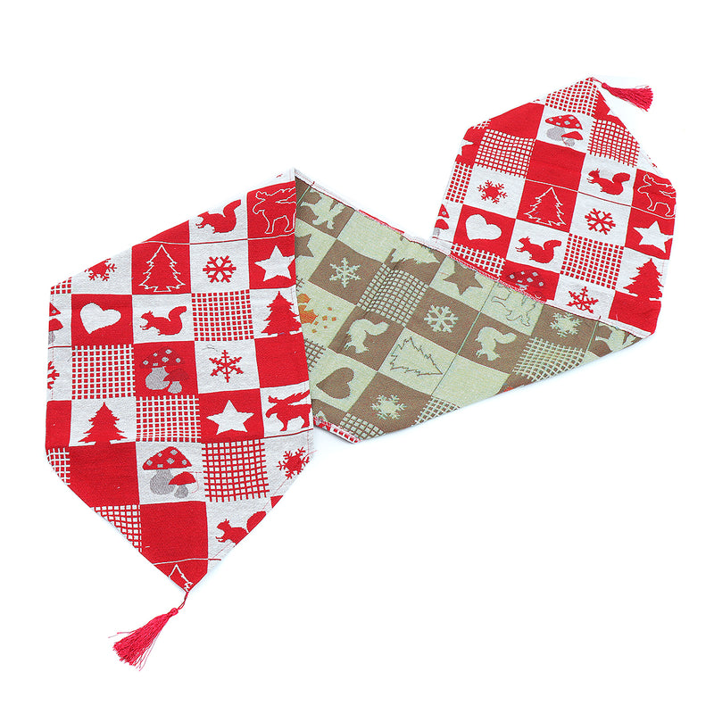 Christmas Cotton Linen Tablecloth Dining Room Table Runners Wedding Party Decor