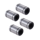 4Pcs Anet LM8UU Linear Ball Bearings 8mm Bore Dia 15mm OD 24mm Length Rubber Linear Ball Bearing Bushing for 3D Printer