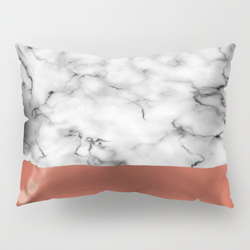 50*30CM Long Hug Pillow Case Horror Sofa Cover Print Twill Marble Pattern Geometric Cushion Cover