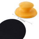5 Inch Sanding Block Rubber Hook Loop Backing Pad Sandpaper Holder Hand Grinding Block Polishing Tools Kit