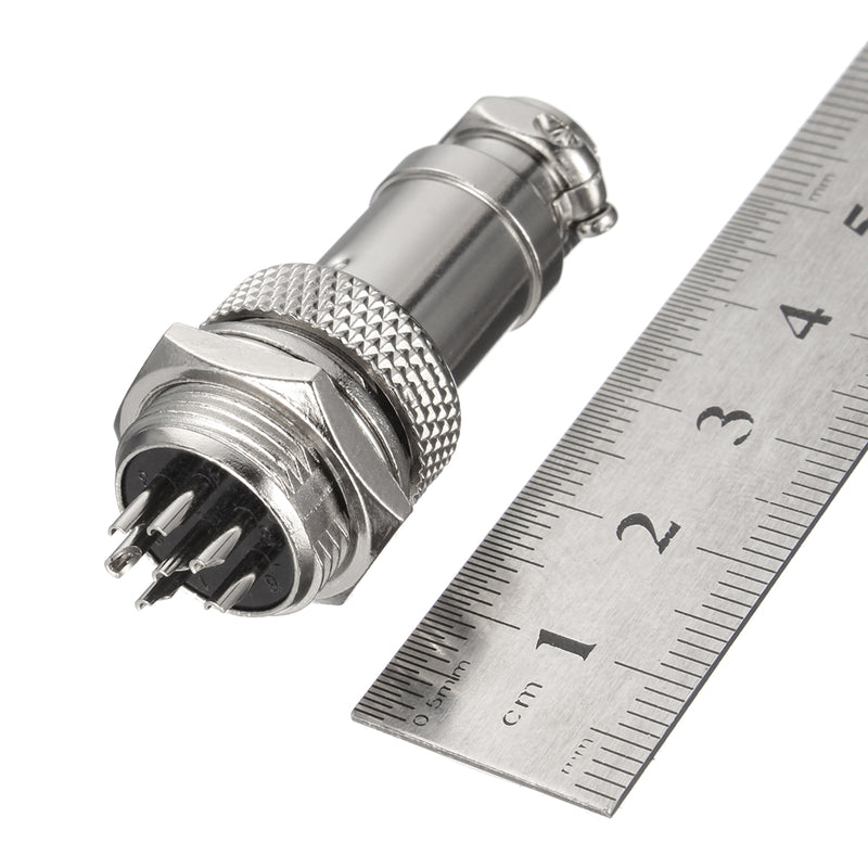 Excellway GX16 16mm 7 Pin Male & Female Diameter Wire Panel Connector Circular Connector