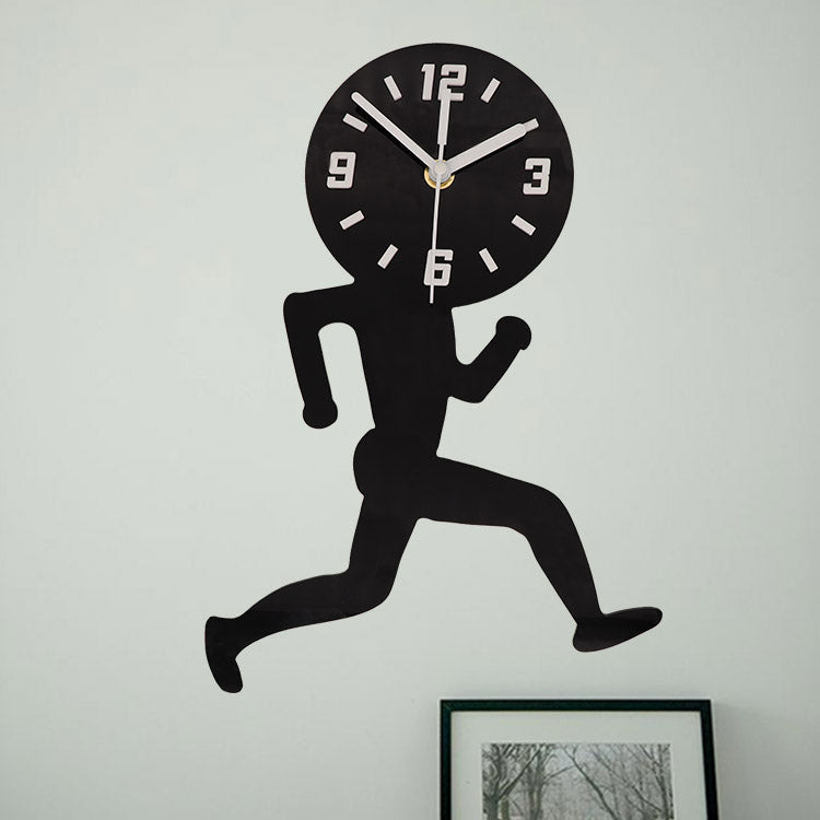 Emoyo ECY041 Man Runing Pattern Wall Clock 3D Wall Clock For Home Office Decorations