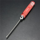 4PCS Stainless Steel 174mm Red Hex Screwdriver Repairing Hand Tool