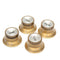 2 Volume& 2 Tone Gold Guitar Knob for LP/SG Style Electric Guitar