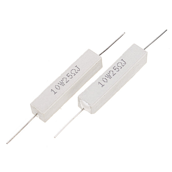 50pcs 10W 25 ohm 25R Ceramic Cement Resistor