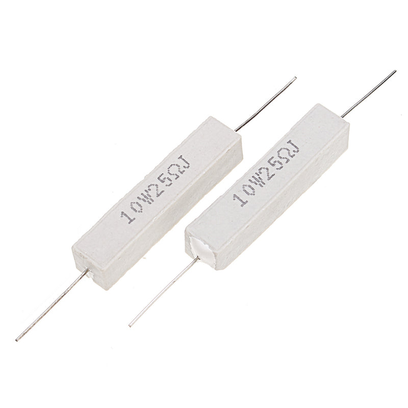 50pcs 10W 25 ohm 25R Ceramic Cement Resistor