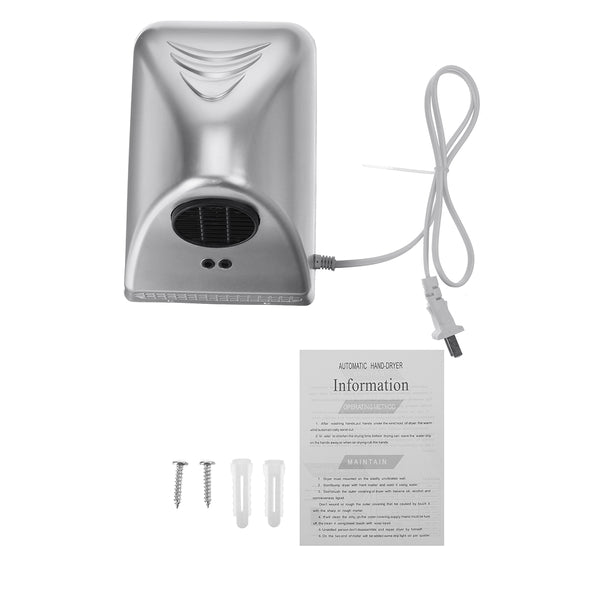 1000W Hotel Automatic Infrared Sensor Hand Dryer Household Bathroom Hand Dryer Decorations