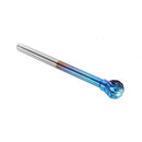 Drillpro 10Pcs 3mm Shank Blue Nano Tungsten Carbide Burrs 6mm Head Rotary File Set