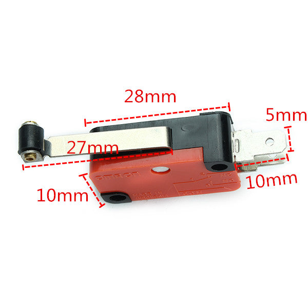 Wendao V-156-1C25  Micro Switch Long Hinge Roller Lever Stroke Limit Switches 10pcs