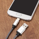 Type-C 2.1A Nylon Braided Fast Charging Data USB3.1 Cable 1m/3.33ft For Samsung S8 Xiaomi mi5 mi6
