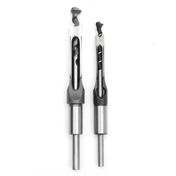 2pcs 10mm/16mm Square Hole Saw Drill Bit Mortising Chisel Auger Drill Bit Wood Working Tool