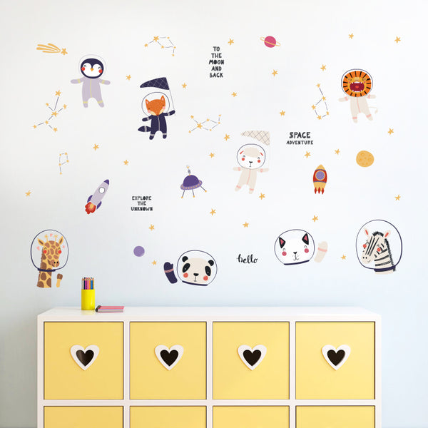 Miico SK9339 Cartoon Sticker Children's Room Kindergarten Decorative Wall Sticker Cabinet Stiker
