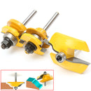 3pcs 1/4 Inch Shank Ogee Rail and Stile Router Bit Set